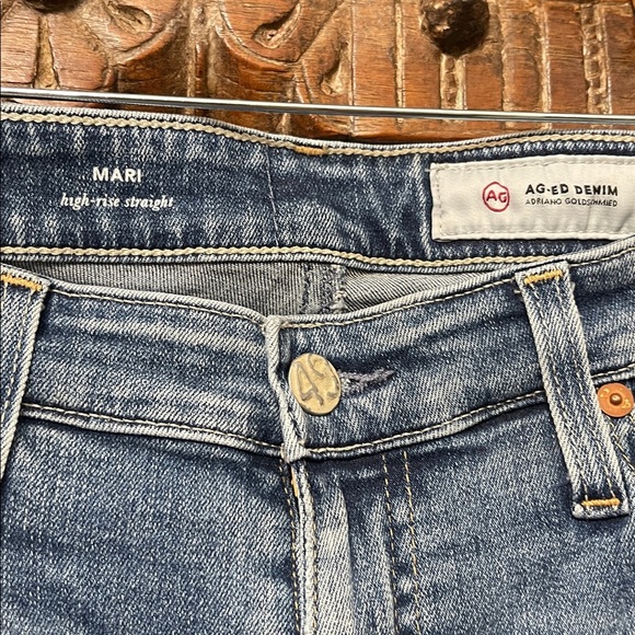 AG Jeans MARI High-Rise Straight 15 Year Mural Distressed detailing Size 30R - Picture 7 of 10